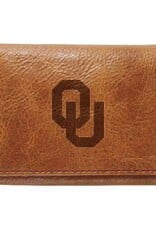 Jardine Embossed OU Zulu Leather Tri-fold Wallet