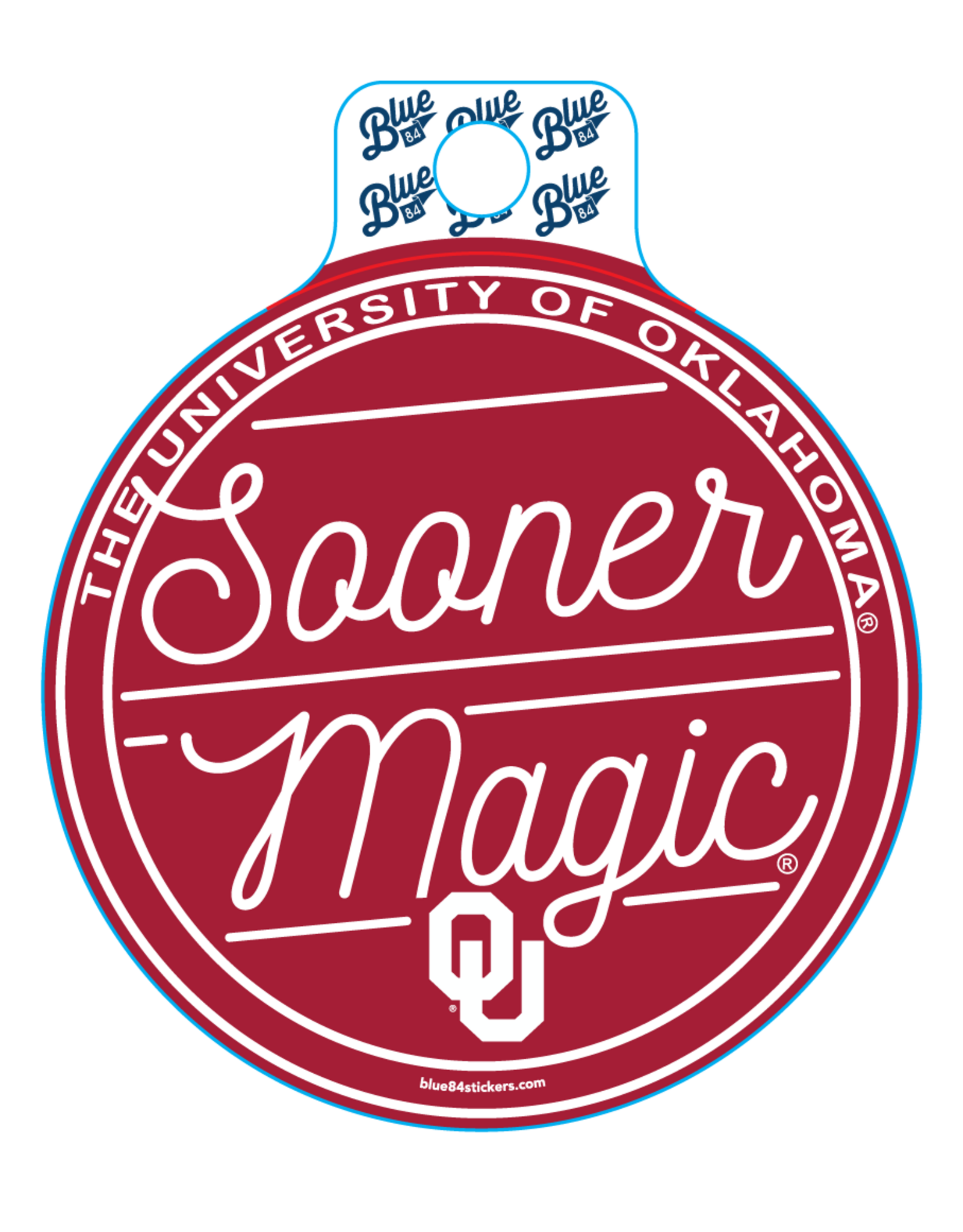 Blue 84 Blue 84 Sooner Magic Sticker