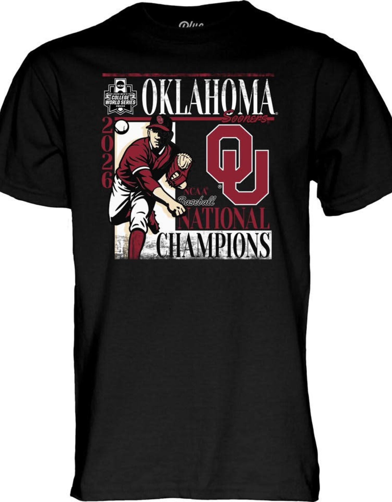 Blue 84 Blue 84 Black Men's 2026 CWS National Champs Tee