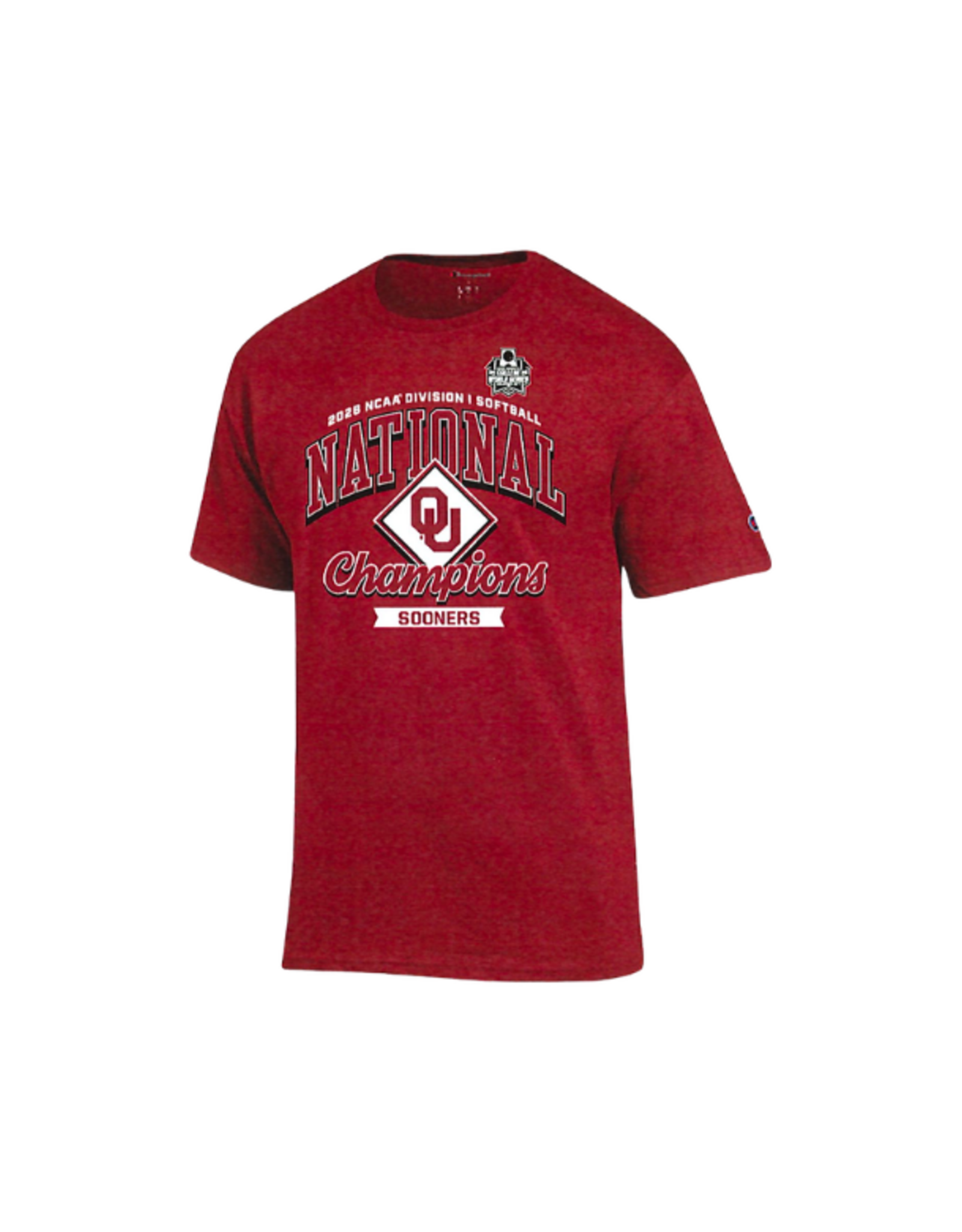 Champion 2026 Crimson CWS National Champs Locker Room Tee