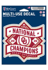 WinCraft OU 2026 CWS National Champs Decal