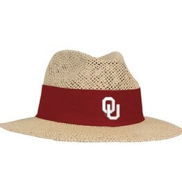 ahead Mens OU Gambler Straw Hat