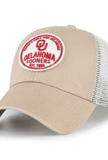 '47 Brand Khaki Oklahoma Sooners '47 Brand Felton Clean Up Trucker Cap