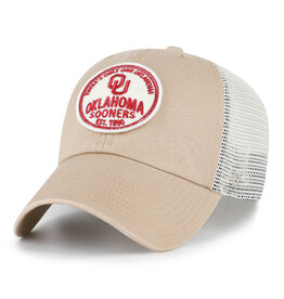 '47 Brand Khaki Oklahoma Sooners '47 Brand Felton Clean Up Trucker Cap