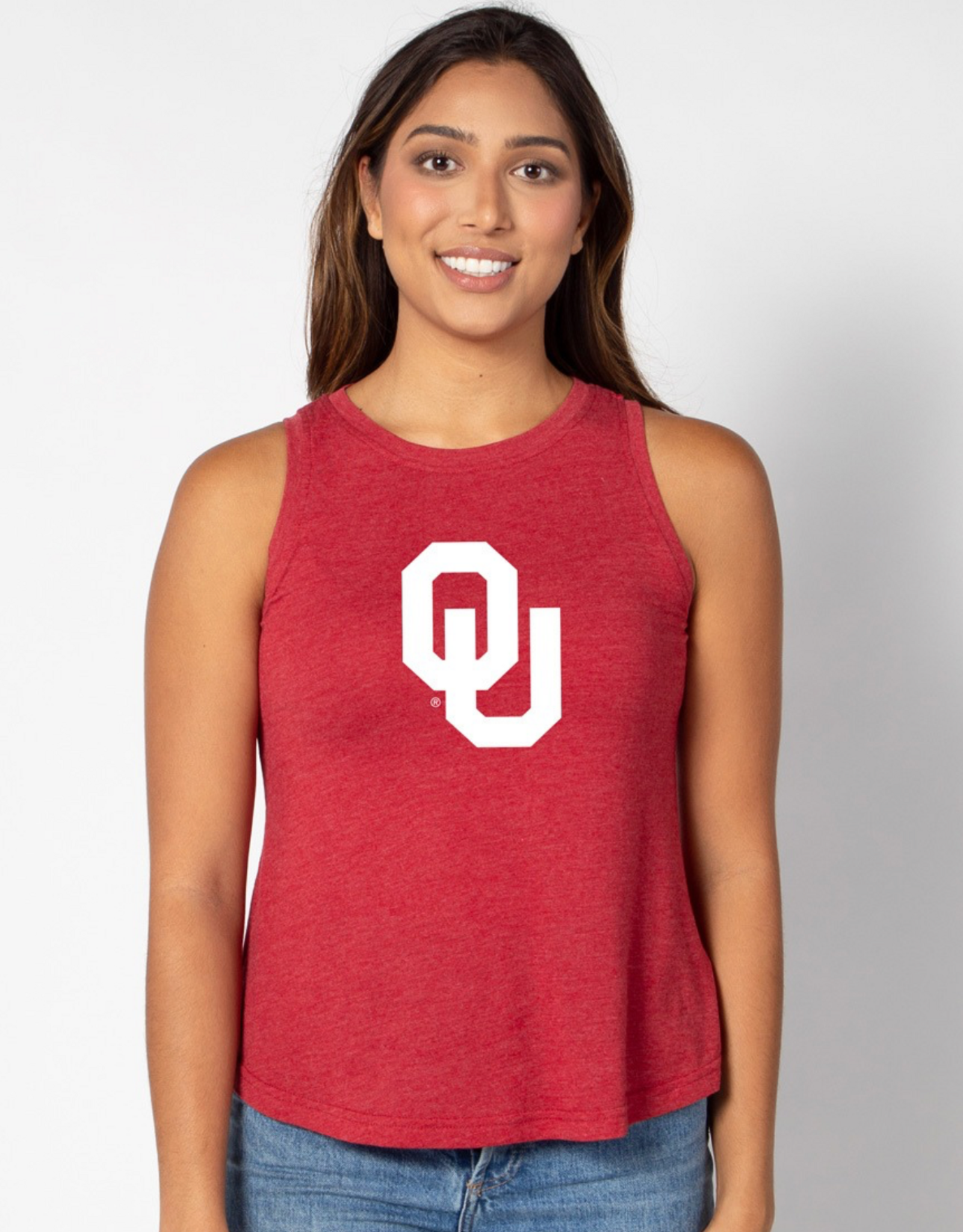 Chicka-d Chicka-d Women's Crimson OU Swing Tank