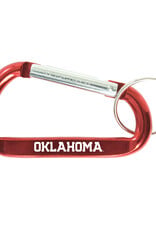Neil Enterprises Crimson Oklahoma Carabiner Keychain