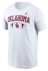 Jordan Jordan Men's White Oklahoma Football Outline Tee