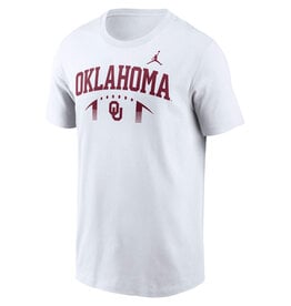 Jordan Jordan Men's White Oklahoma Football Outline Tee
