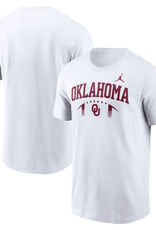 Jordan Jordan Men's White Oklahoma Football Outline Tee