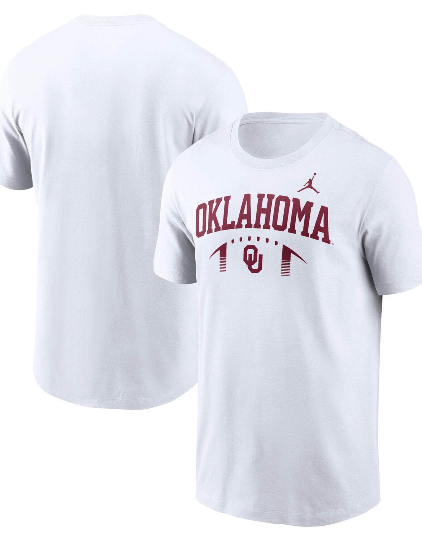 Jordan Jordan Men's White Oklahoma Football Outline Tee