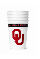 Spirit Products 16 oz. White OU Plastic Stadium Cups 5 Pack