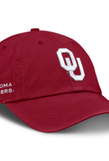 Jordan Jordan Crimson OU Oklahoma Sooners Side On-Field Unstructured Club Cap