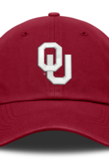 Jordan Jordan Crimson OU Oklahoma Sooners Side On-Field Unstructured Club Cap