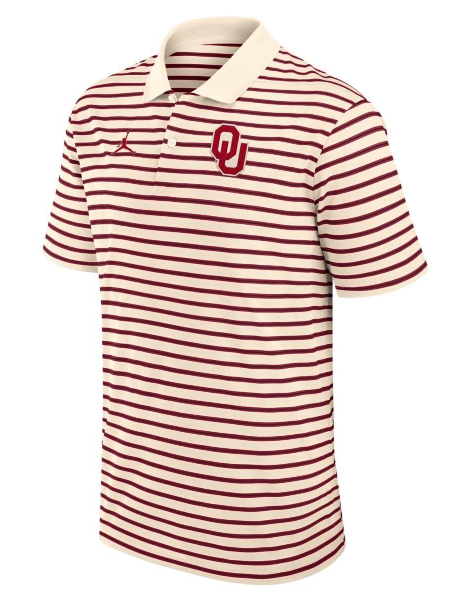 Jordan Men's Jordan OU Foundation Cream Striped Polo