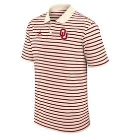 Jordan Men's Jordan OU Foundation Cream Striped Polo