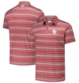 Columbia Men's OU PFG Super Terminal Tackle Stripe Polo