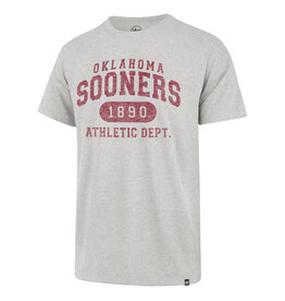 '47 Brand '47 Brand Men's Oklahoma Sooners Relay Gray Model Arch Franklin Tee
