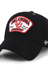 '47 Brand Oklahoma Sooners Black Accordia 47 MVP Corduroy Hat