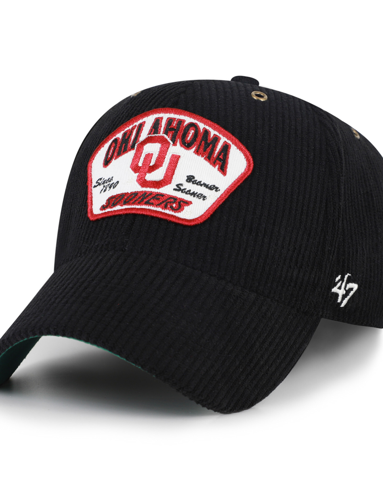 '47 Brand Oklahoma Sooners Black Accordia 47 MVP Corduroy Hat