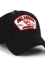 '47 Brand Oklahoma Sooners Black Accordia 47 MVP Corduroy Hat