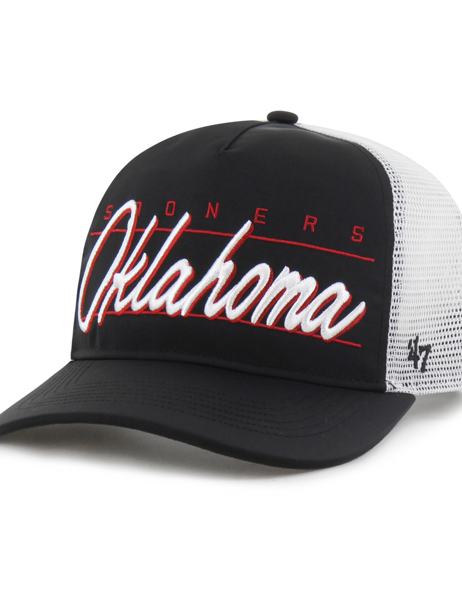 '47 Brand Oklahoma Sooners Black brrr Condor Mesh Hitch Hat