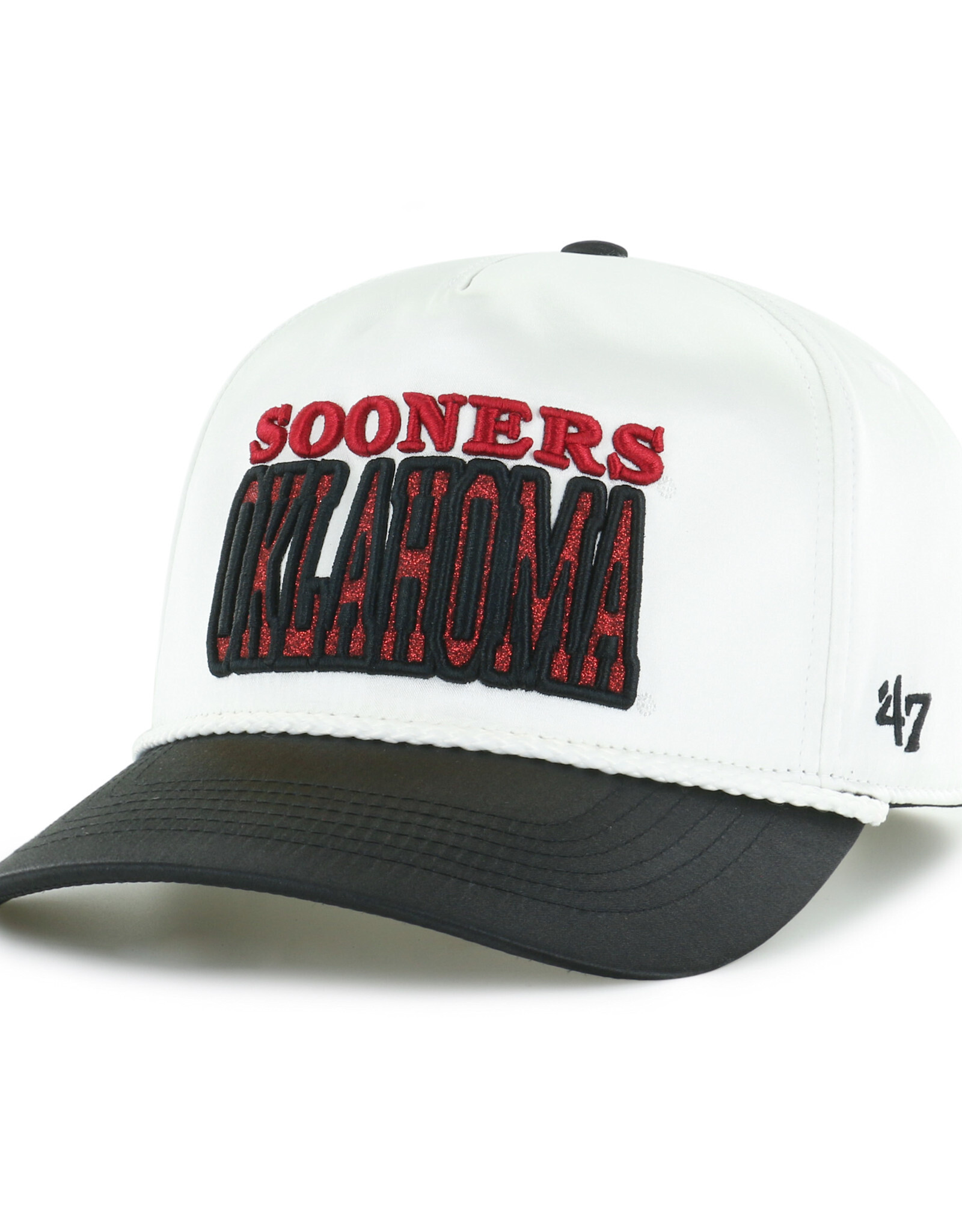 '47 Brand Women's Oklahoma Sooners White Trendy Block Hitch Hat