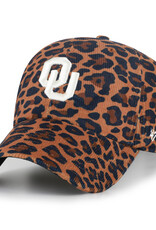'47 Brand '47 Brand Women's Oklahoma Sooners Wheat Leopard Corduroy Clean Up Cap