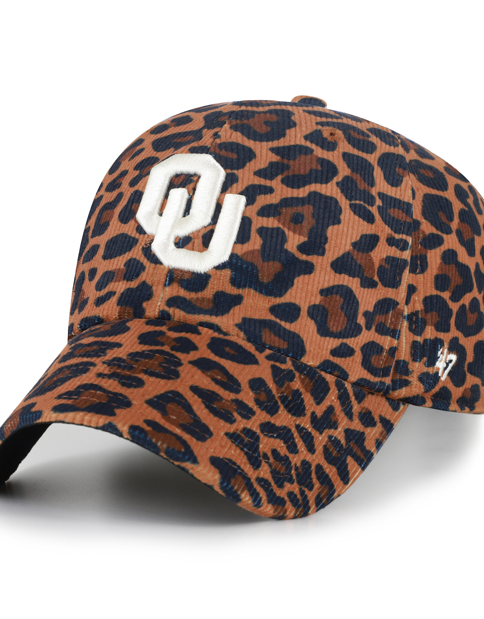 '47 Brand '47 Brand Women's Oklahoma Sooners Wheat Leopard Corduroy Clean Up Cap