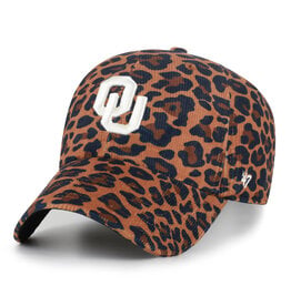 '47 Brand '47 Brand Women's Oklahoma Sooners Wheat Leopard Corduroy Clean Up Cap