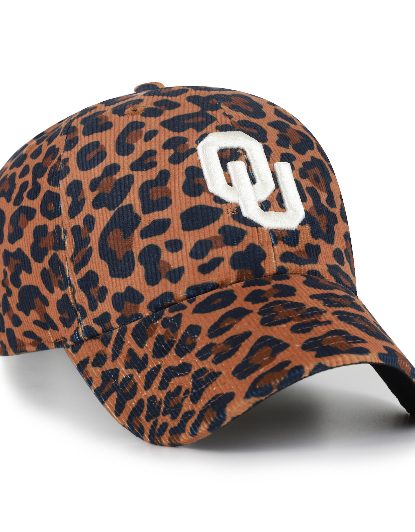 '47 Brand '47 Brand Women's Oklahoma Sooners Wheat Leopard Corduroy Clean Up Cap