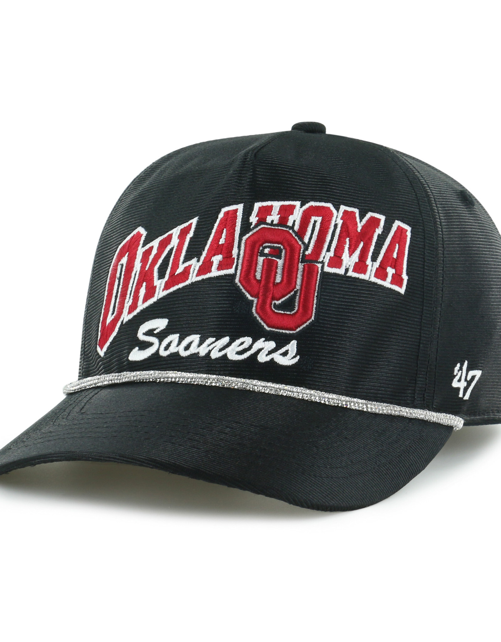 '47 Brand Women's 47 Brand Oklahoma Sooners Black Trendy Glitter Hitch Hat