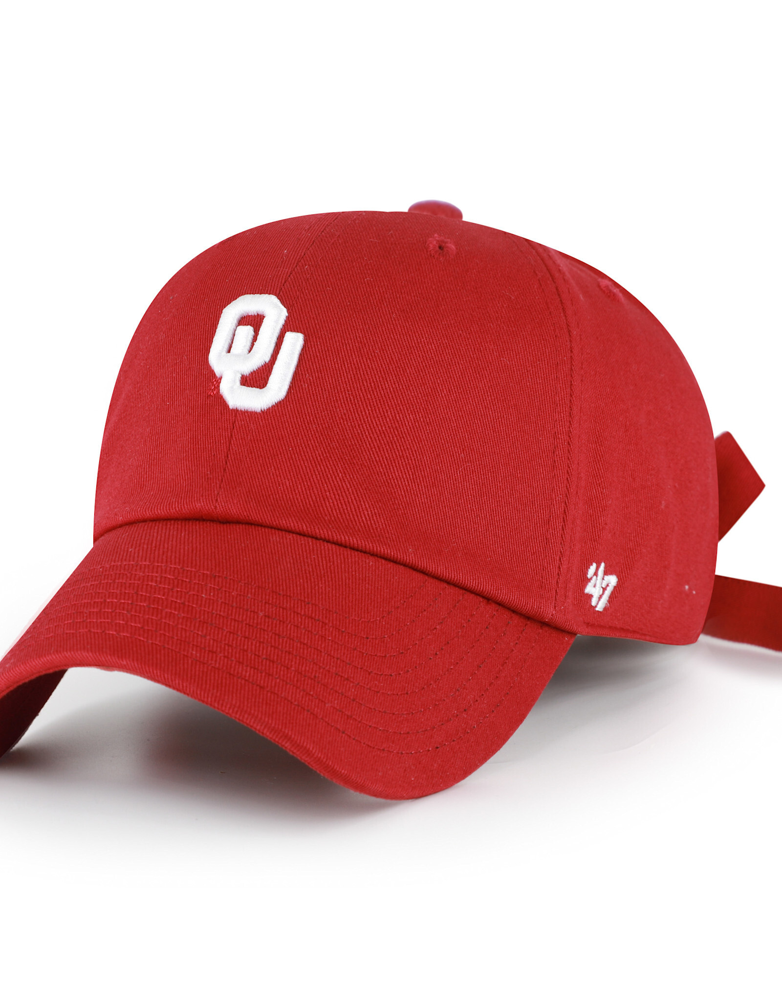 '47 Brand Women's 47 Brand Oklahoma Sooners Cayenne Bow Back Clean Up Hat