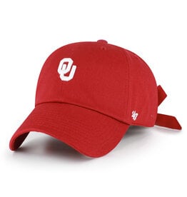 '47 Brand Women's 47 Brand Oklahoma Sooners Cayenne Bow Back Clean Up Hat