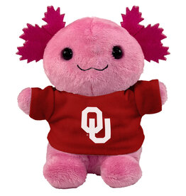 Mascot Factory 5" Stubby Axolotl with OU T-shirt