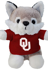 Mascot Factory 5" Stubby Husky with OU T-shirt