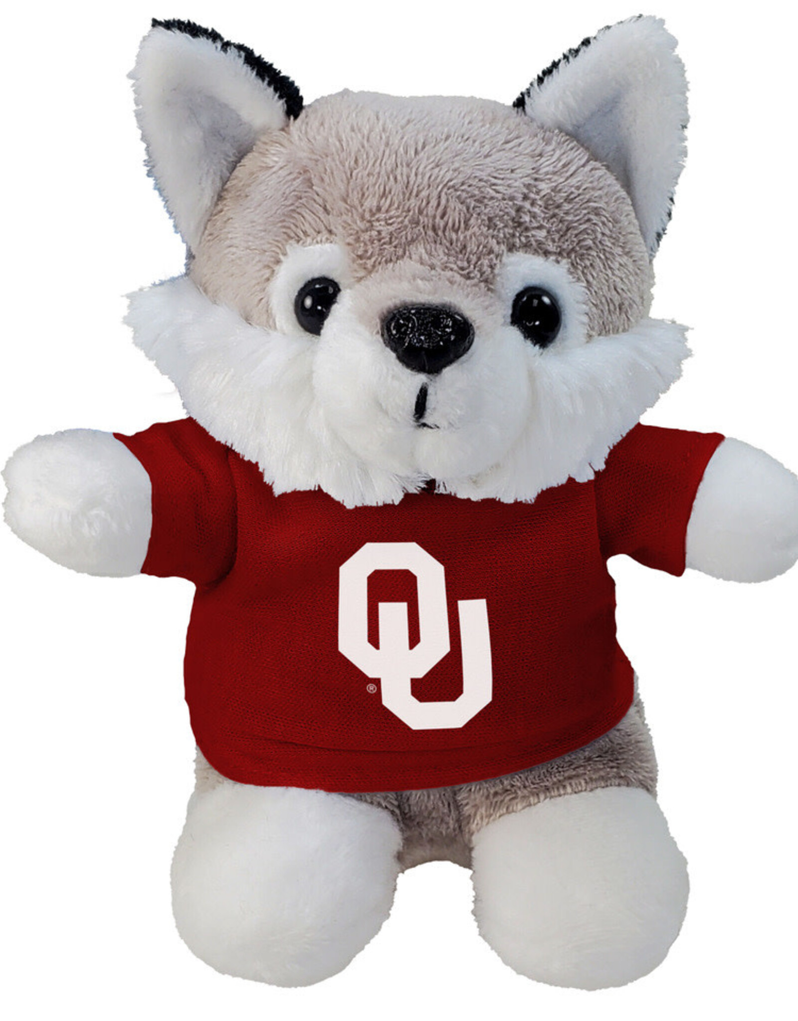 Mascot Factory 5" Stubby Husky with OU T-shirt