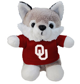 Mascot Factory 5" Stubby Husky with OU T-shirt