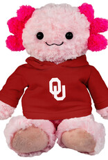 Mascot Factory Axolotl Cuddle Buddy with OU Hoodie