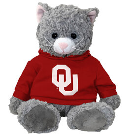 Mascot Factory Cat Cuddle Buddy with OU Hoodie
