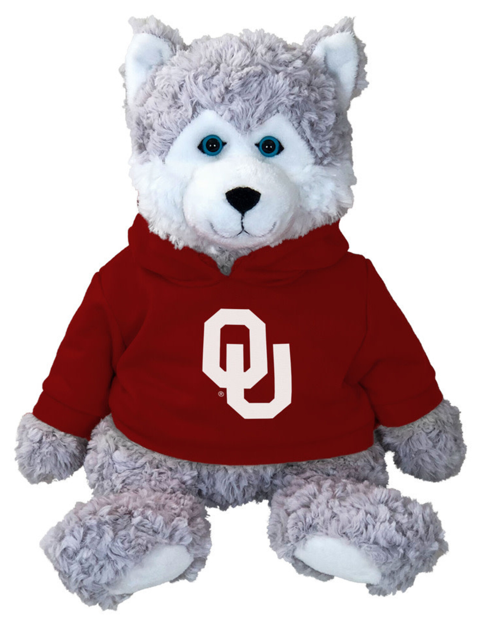 Mascot Factory Husky Cuddle Buddy with OU Hoodie