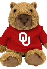 Mascot Factory Capybara Cuddle Buddy with OU Hoodie