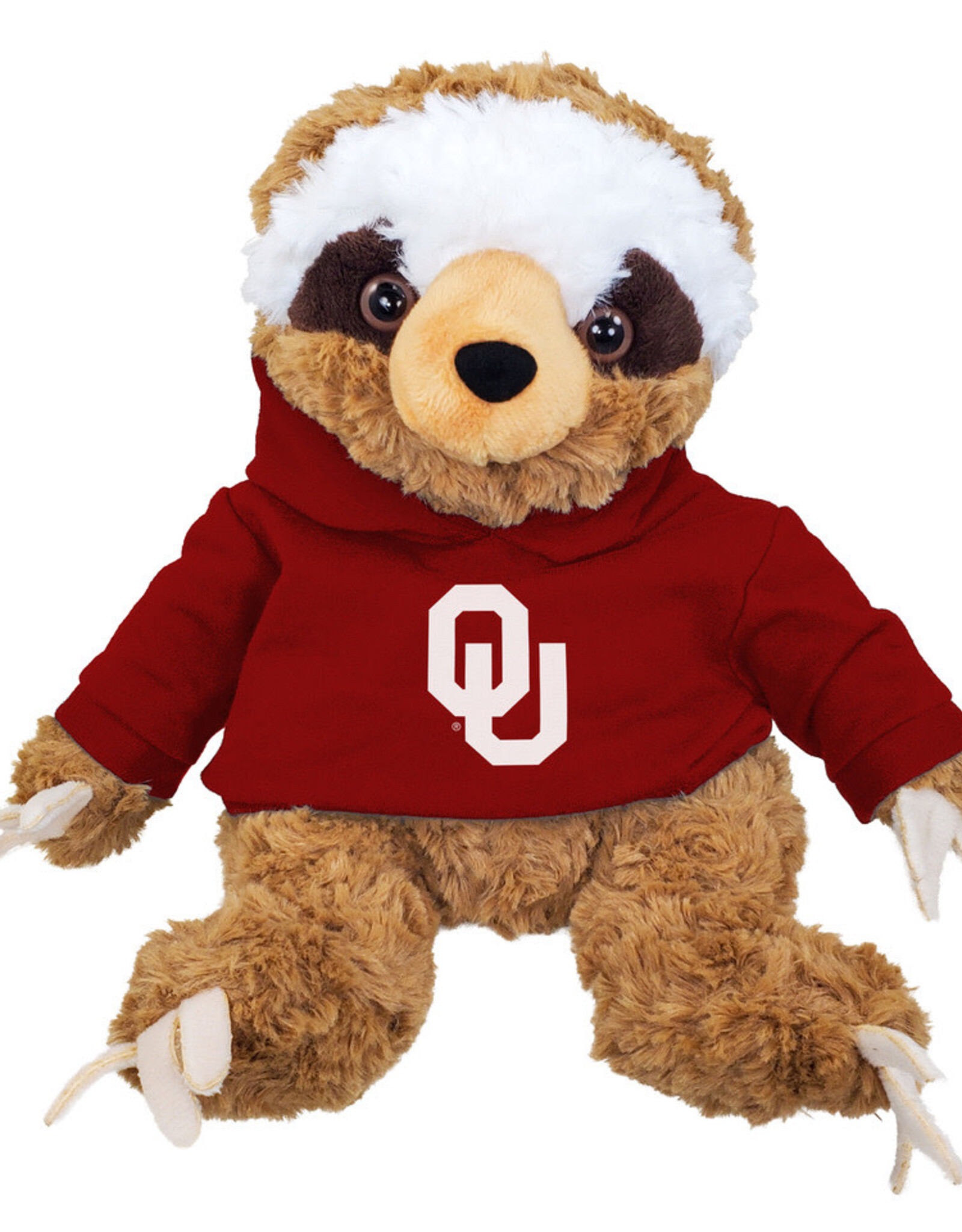 Mascot Factory Sloth Cuddle Buddy with OU Hoodie