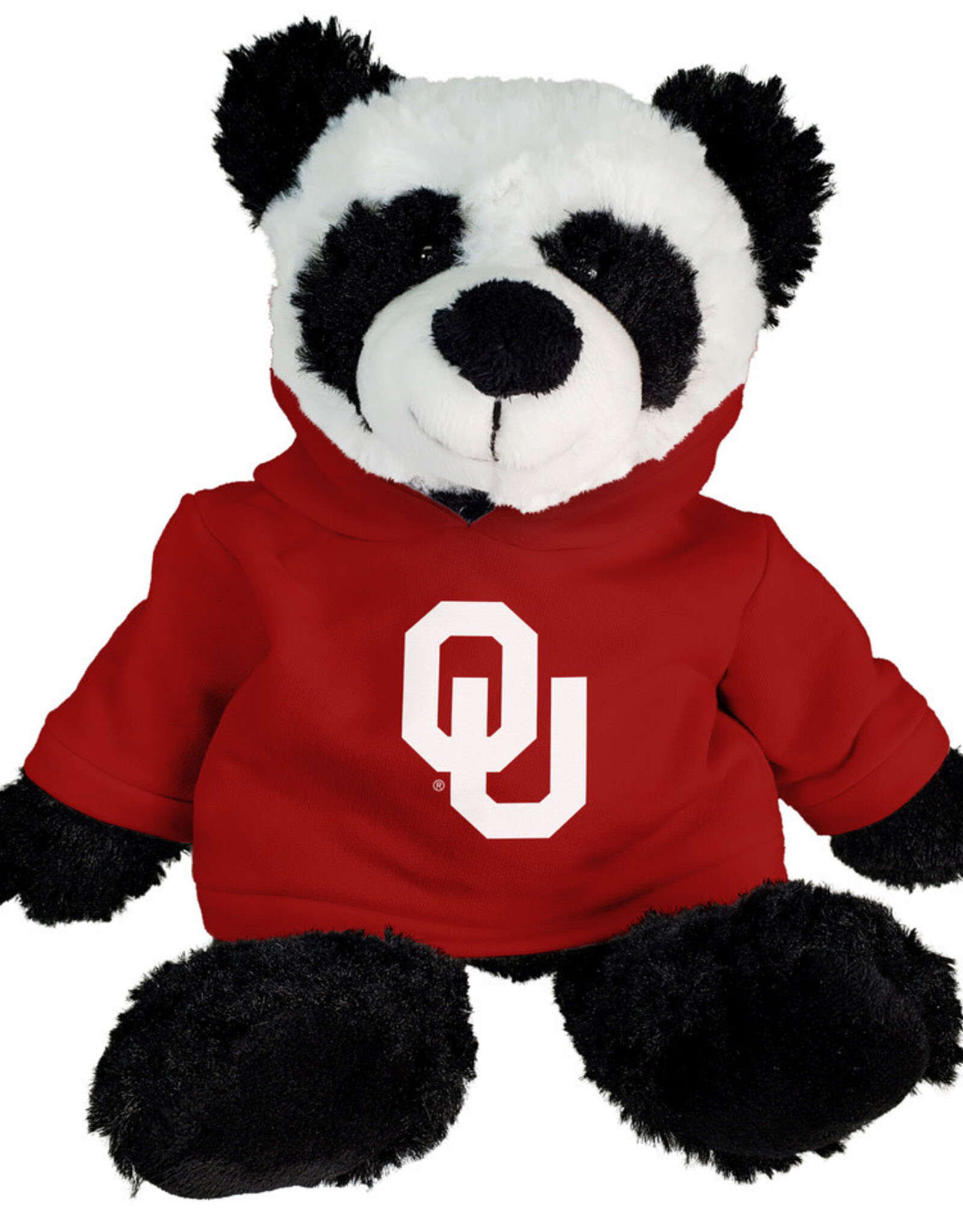 Mascot Factory Panda Cuddle Buddy with OU Hoodie