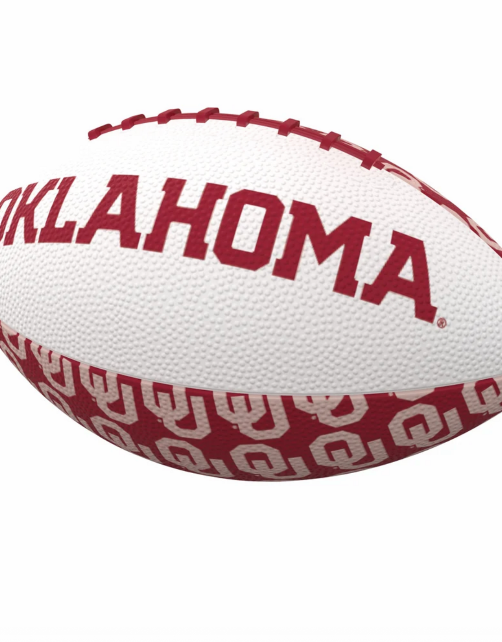 Logo Oklahoma Repeating Logo Mini-Size Rubber Football