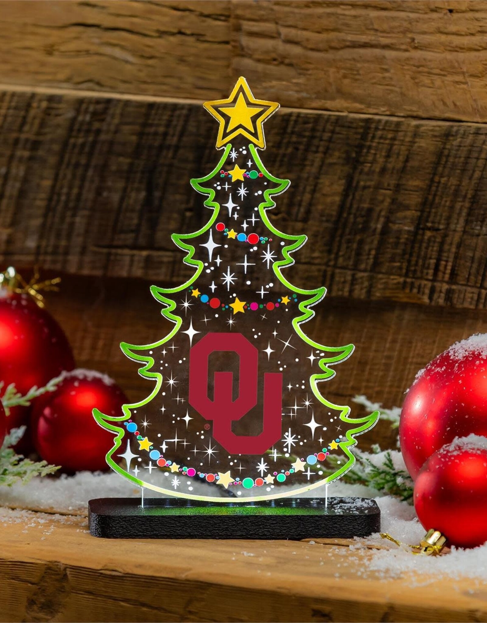 Evergreen OU Holiday Tree LED Desklite