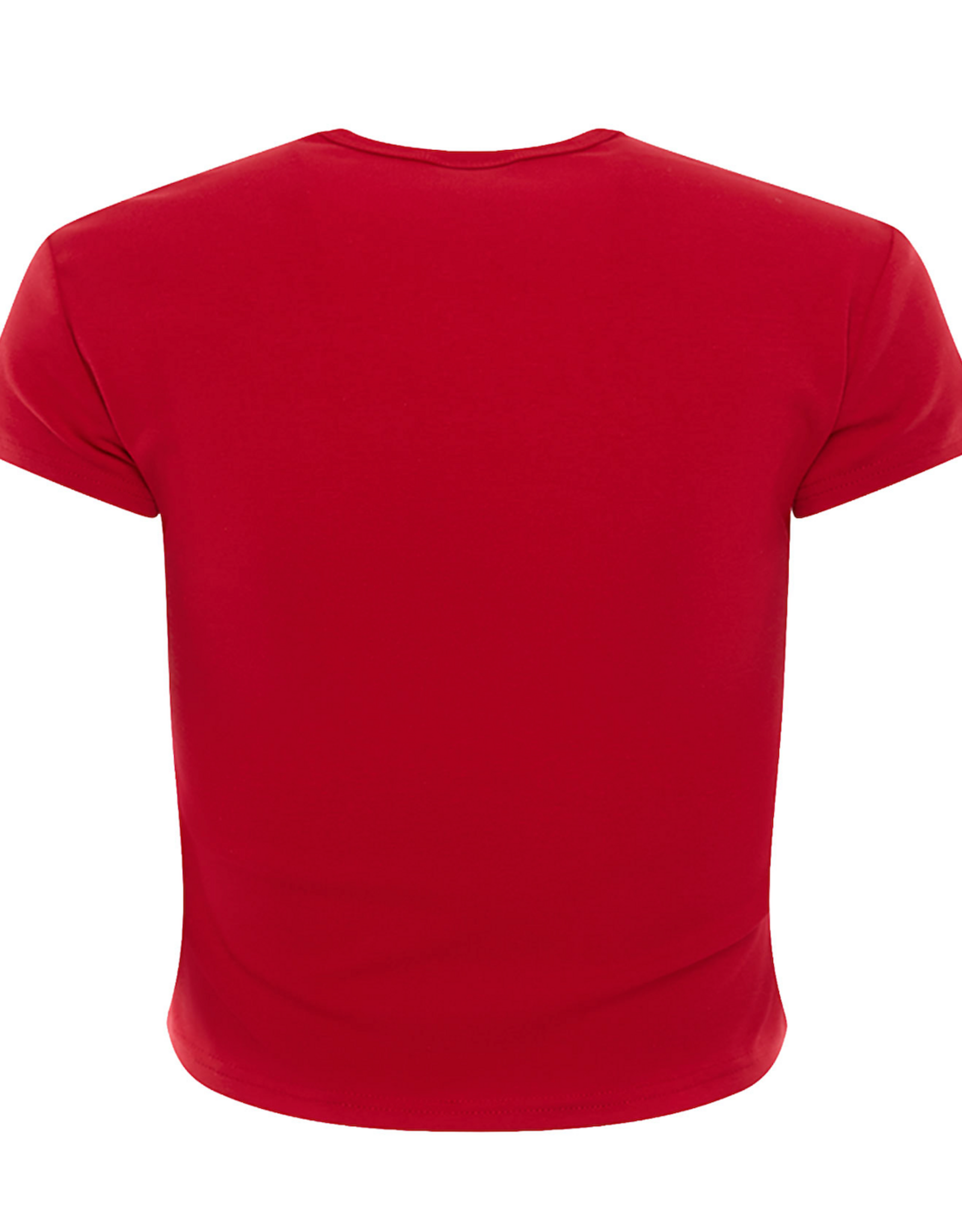 Hype & Vice Beaded OU Crimson Baby Tee