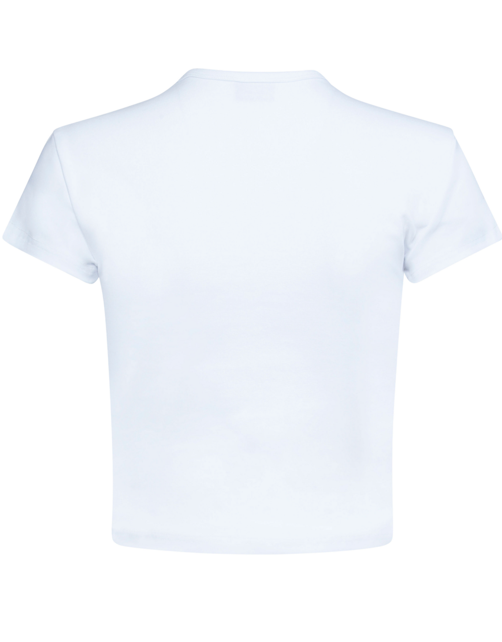 Hype & Vice Embroidered OU White Baby Tee