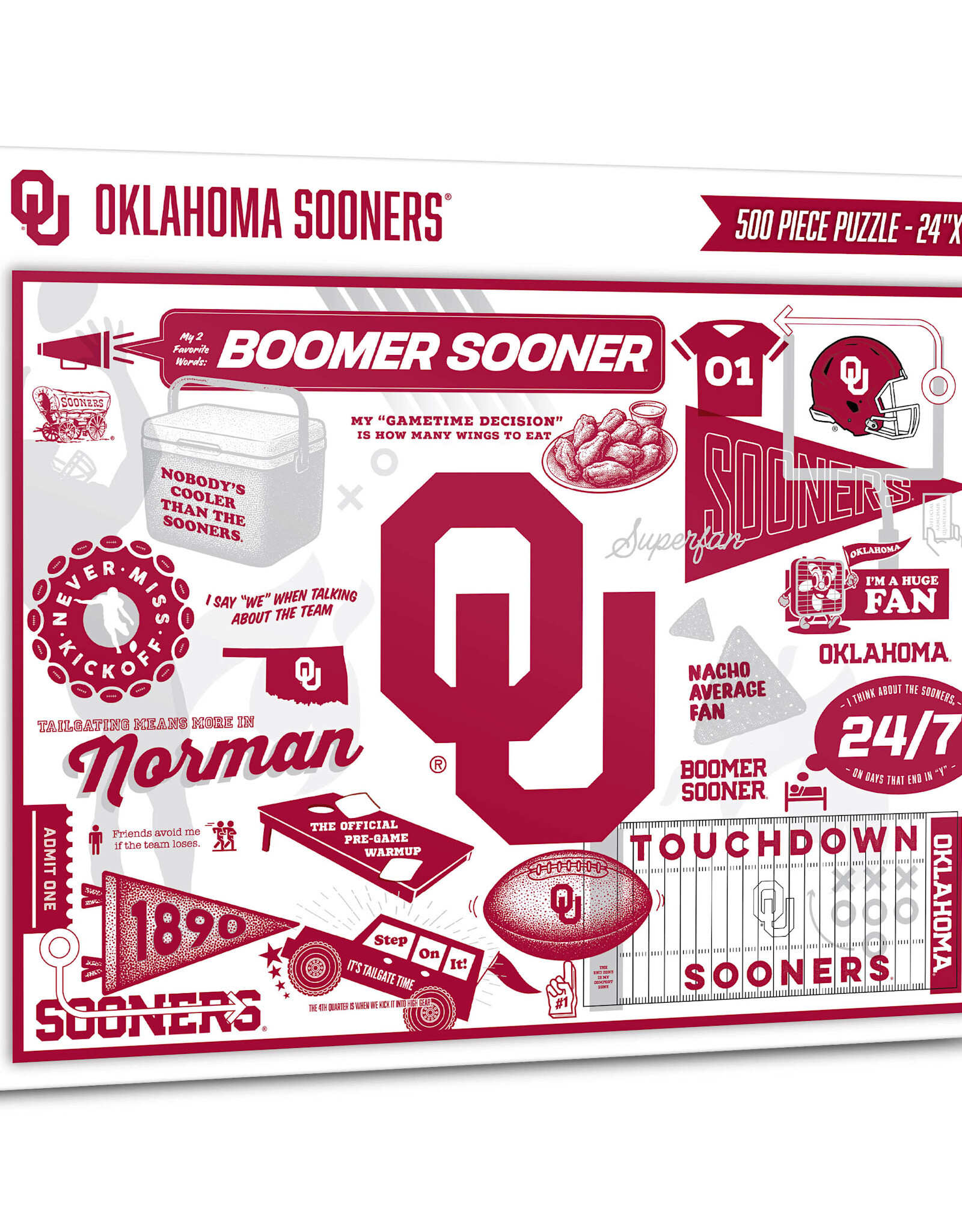 You The Fan Oklahoma Sooners Scrapbook Puzzle - 500 Piece