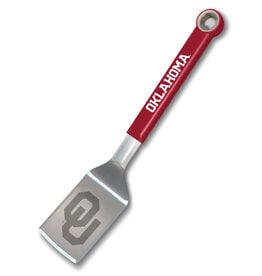 You The Fan OU Sooners Stainless Steel/Crimson  BBQ Spatula w/ Bottle Opener