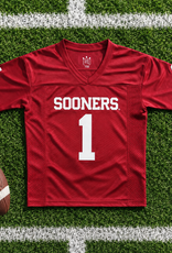 Little King Infant Crimson Sooners Twill Football Jersey